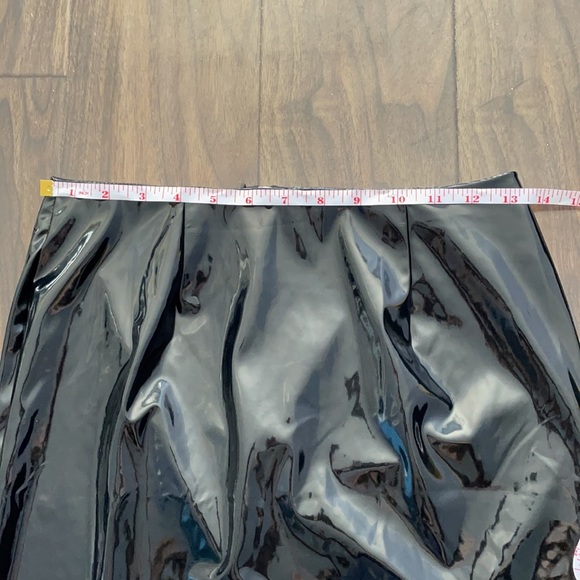 Fashion Nova Black Patent Leather Mini Skirt - Picture 11 of 11